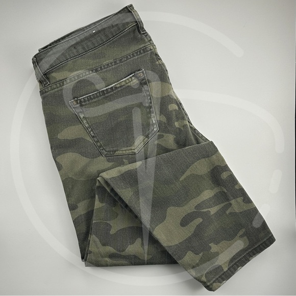 Zara Ankle Camo Jeans Sz. 8 - Picture 2 of 9